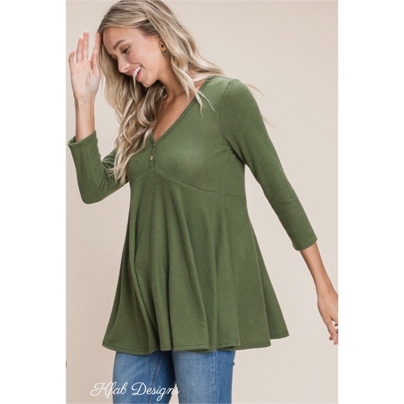 ❤️LAST! V Neck Soft Knit High Waist Top! - Picture 8 of 10
